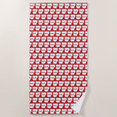 SERVIETTE DE PLAGE ARKANAS ROUGE (Devant)