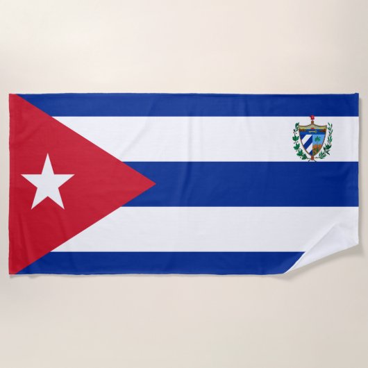 Serviette De Plage Armoiries de Cuba (Devant)