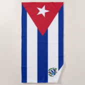 Serviette De Plage Armoiries de Cuba (Devant)