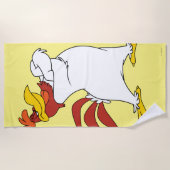 Serviette De Plage Armoiries de Foghorn Leghorn franchies (Devant)