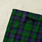 Serviette De Plage Armstrong Clan Tartan Plaid Monogram Beach Towne (En situation)