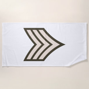 Serviette De Plage Army Sergeant rank