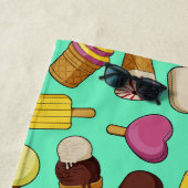 Serviette De Plage Arrière - plan de glace (En situation)
