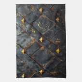 Serviette de plage Arrière - plan en acier brûlé (Vertical)