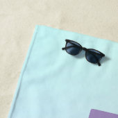 Serviette De Plage Arrière - plan rose à bleu foncé (En situation)