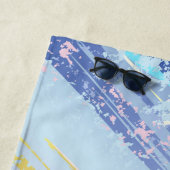 Serviette De Plage Arrière - plan rose texturé (En situation)