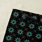 Serviette De Plage Arrowhead Feathers Pow-wow Motif Thunder_Cove (En situation)