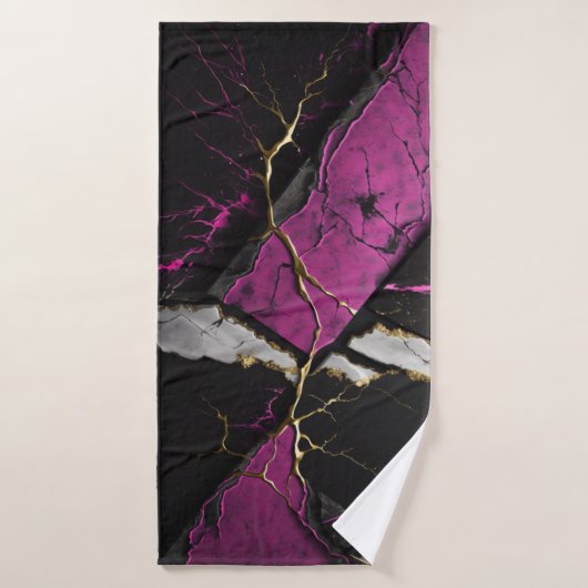 Serviette de plage art abstrait (Serviette de bain)