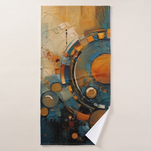 Serviette de plage art abstrait (Serviette de bain)