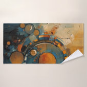 Serviette de plage art abstrait (Serviette de bain)