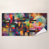 Serviette de plage art abstrait (Serviette de bain)