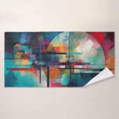 Serviette de plage art abstrait (Serviette de bain)