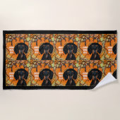 SERVIETTE DE PLAGE ART AUSTRALIEN (Devant)