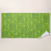 Serviette De Plage Art autochtone Rainforest (Devant)