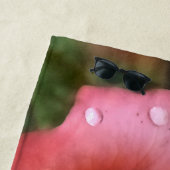 Serviette De Plage Art botanique romantique Rose Imprimer (En situation)