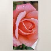 Serviette De Plage Art botanique romantique Rose Imprimer (Devant)