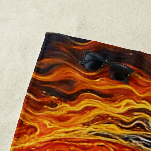 Serviette De Plage Art Celestial Yin Yang (En situation)