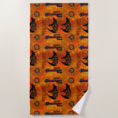 Serviette De Plage Art de l'ours du sud-ouest (Devant)