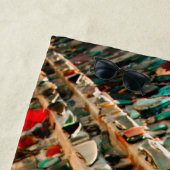 Serviette De Plage Art de mosaïque coloré (En situation)