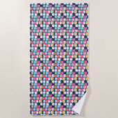 Serviette De Plage Art du chat | Visages de chats mignons (Devant)