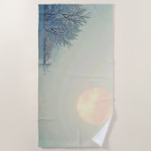 Serviette De Plage Art du matin d'hiver paisible (Devant)