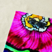 Serviette De Plage Art en verre d'anémones (En situation)