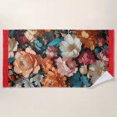 Serviette De Plage Art floral (Devant)