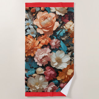 Serviette De Plage Art floral