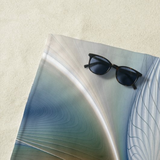 Serviette De Plage Art Fractal De L'Imaginaire Abstrait En Plein Esso (En situation)