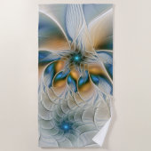 Serviette De Plage Art Fractal De L'Imaginaire Abstrait En Plein Esso (Devant)