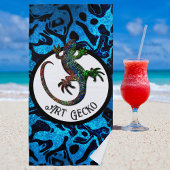 Serviette De Plage Art Gecko