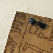 Serviette De Plage Art Hiéroglyphique égyptien (En situation)