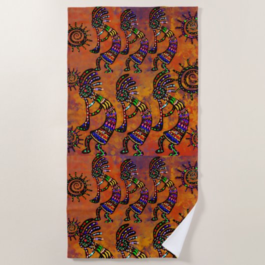 Serviette De Plage Art Kokopelli  (Devant)