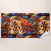 Serviette De Plage Art Kokopelli (Devant)