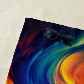 Serviette De Plage Art Lion (En situation)