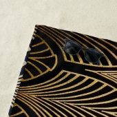 Serviette De Plage Art nouveau, art déco, ventilateur motif, bronze,  (En situation)