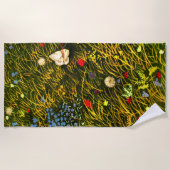 Serviette De Plage Art Nouveau Mer alpin (Devant)