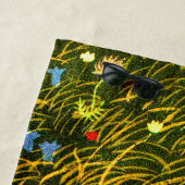 Serviette De Plage Art Nouveau Mer alpin (En situation)