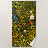 Serviette De Plage Art Nouveau Mer alpin (Devant)