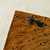 Serviette De Plage Art Nouveau Peacock Will Bradley (En situation)