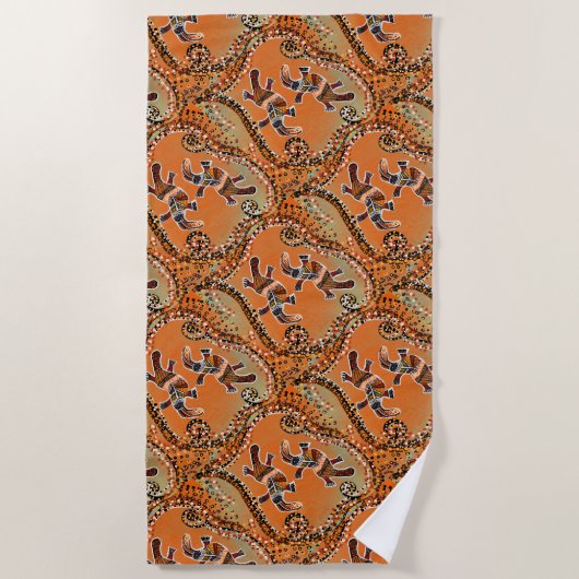 SERVIETTE DE PLAGE ART PLATAPUS (Devant)