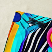 Serviette De Plage Art Pop Abstrait Vibrant (En situation)