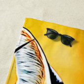 Serviette De Plage Art Serval Africain (En situation)