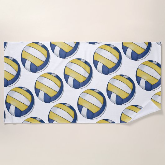 Serviette De Plage Art volleyball (Devant)