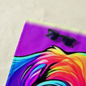 Serviette De Plage Artefacts Rainbow Puppy (En situation)