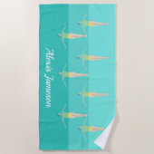 Serviette De Plage Artistic Swimming (Devant)