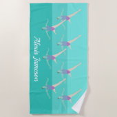 Serviette De Plage Artistic Swimming (Devant)