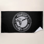 Serviette De Plage Arts martiaux personnalisés JUDO Japon Sport de co (Devant)