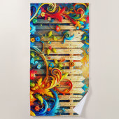 Serviette De Plage Artsy Fence (Devant)