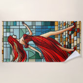 Serviette De Plage Artsy Lady (Devant)